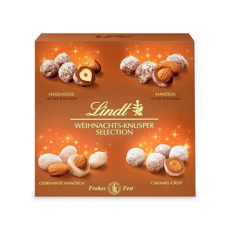 Packung Lindt Weihnachts Knusper Selection 210g
