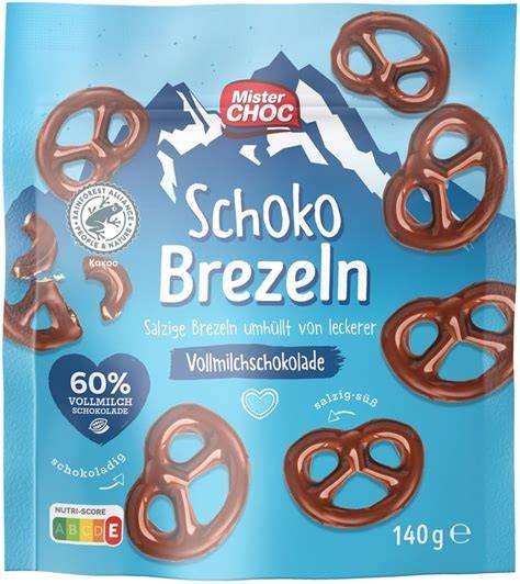 Packung MisterChoc Schoko Brezeln 140g