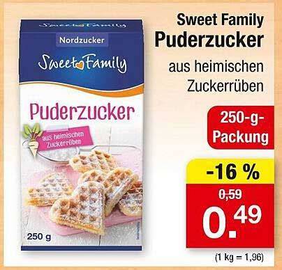 Packung Puderzucker mit 250 Gramm Aufschrift