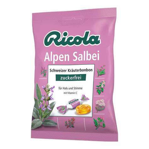 Packung Ricola Alpen Salbei ohne Zucker