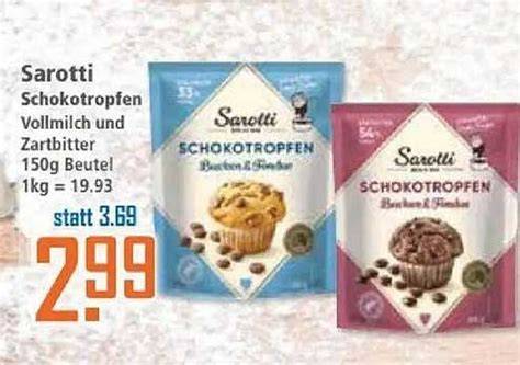 Packung Sarotti Schokotropfen Vollmilch 200g