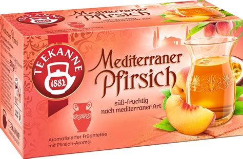 Packung Teekanne Mediterraner Pfirsich (20 Doppelkammerbeutel)