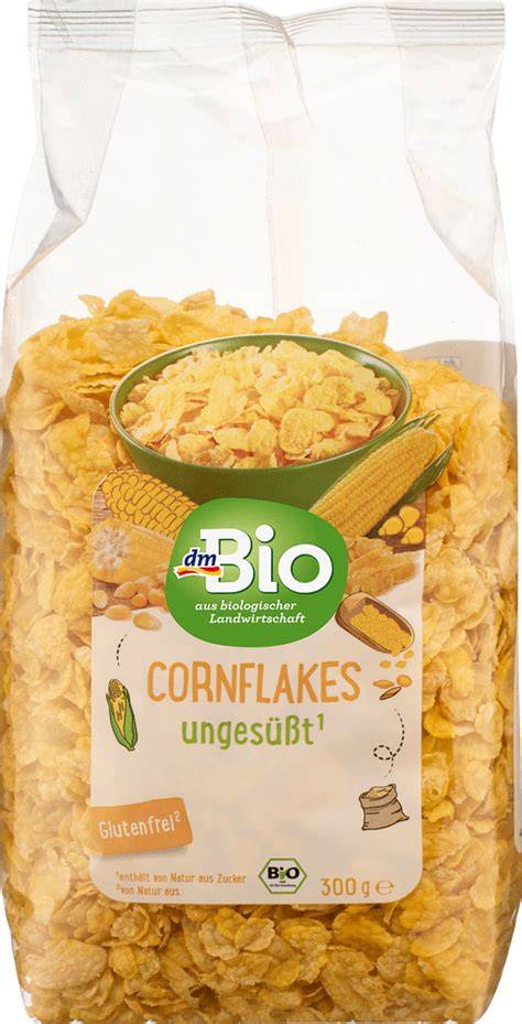 Packung dm Bio Cornflakes ungesüßt