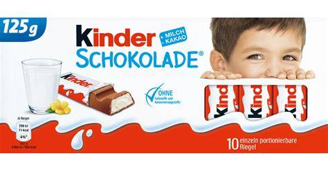 Packung mit einer Tafel Schokolade