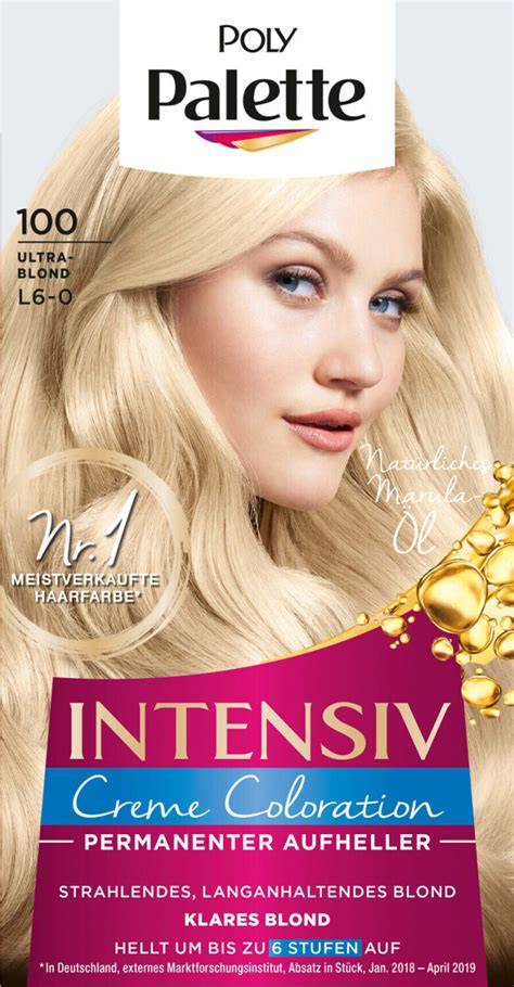 Packung und Farbton Poly Palette Intensiv Creme Coloration