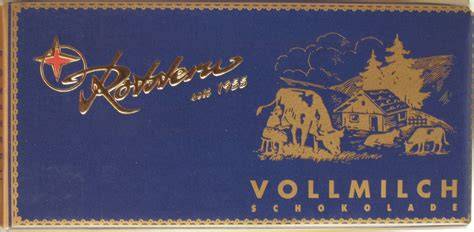 Packungen von Rotstern Schokolade (Vollmilch, Zartbitter und Pralinen)