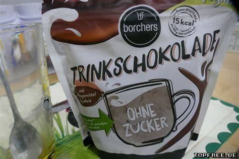Packungsansicht Borchers Trinkschokolade ohne Zucker