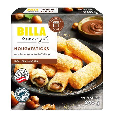 Packungsdesign und einzelne Nougatsticks
