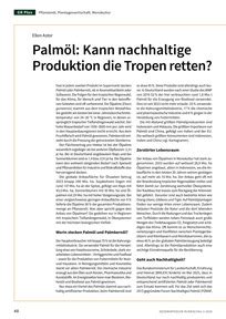 Palmöl nachhaltige Produktion