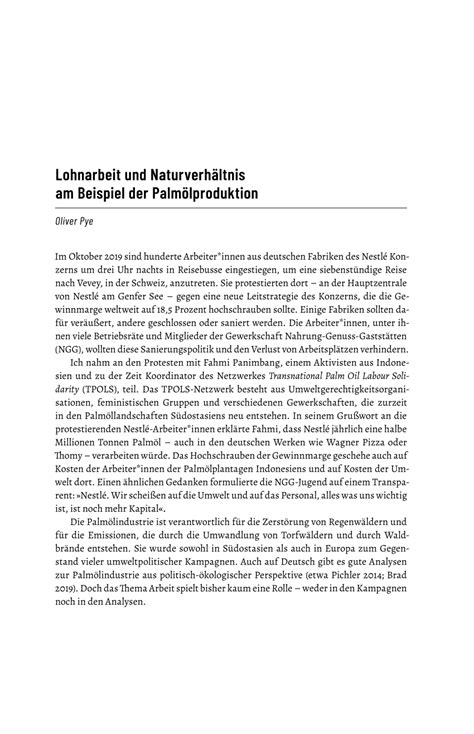 Palmölproduktion und Umweltaspekte