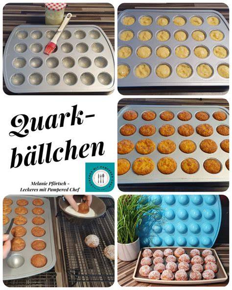 Pampered Chef Mini-Kuchen-Formen mit verschiedenen Teigen und Toppings