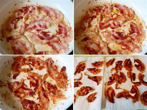 Pancetta knusprig angebraten, frisch gehobelter Trüffel
