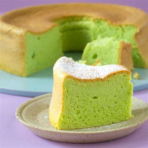 Pandan Chiffon Cake als Dessertbuffet-Highlight