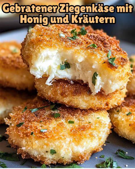 Panierter Ziegenkäse mit Walnusskruste