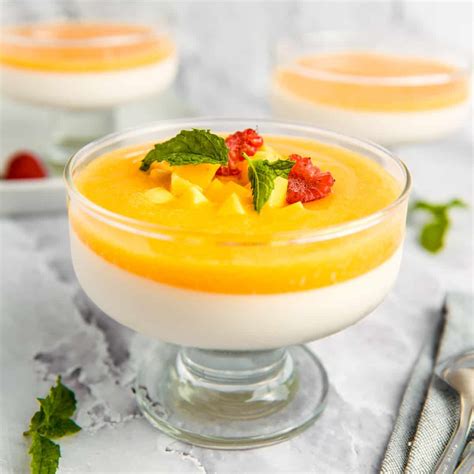 Panna Cotta Variationen - Himbeere, Mango, Lavendel, Minze