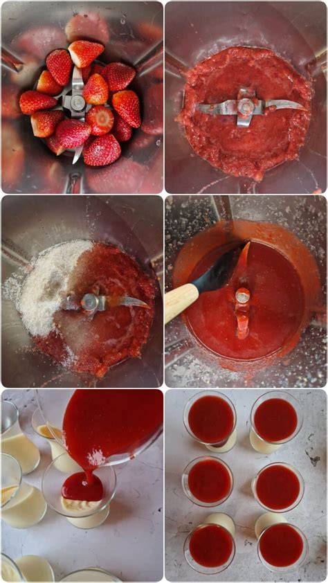 Panna Cotta Zubereitungsschritte