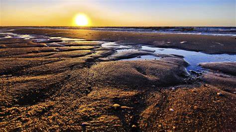Panoramablick auf das Nordfriesische Wattenmeer und Möwesand