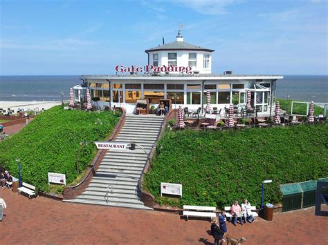 Panoramablick vom Café Pudding auf Wangerooge und Wattenmeer
