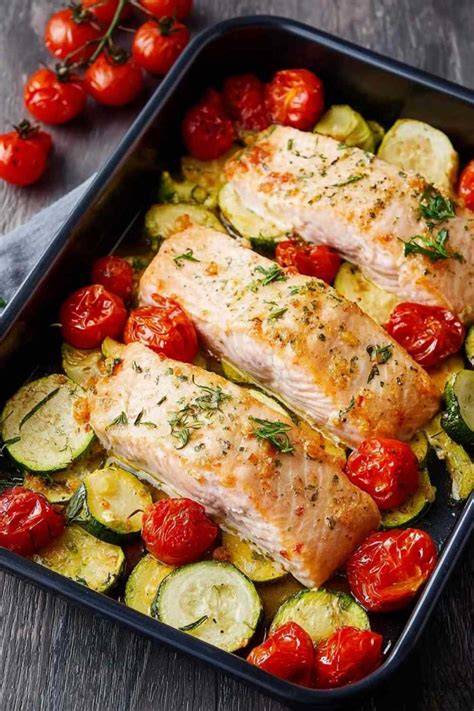 Papillote-Päckchen: Lachs mit Tomaten, Zucchini, Zwiebel und Thymian; Grill-Option