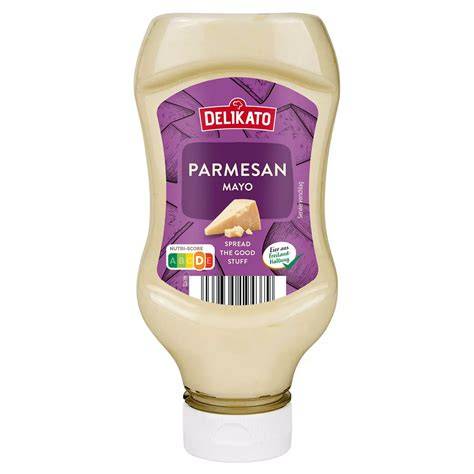 Parmesan-Mayo Flasche im Regal