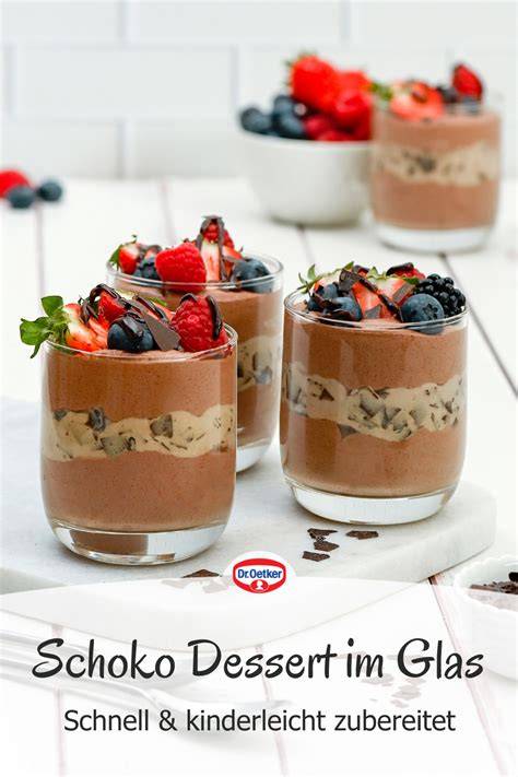 Party-Dessert im Glas