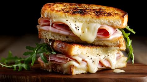 Pasrtrami Sandwich mit geschmolzenem Käse und Trüffelmayonnaise