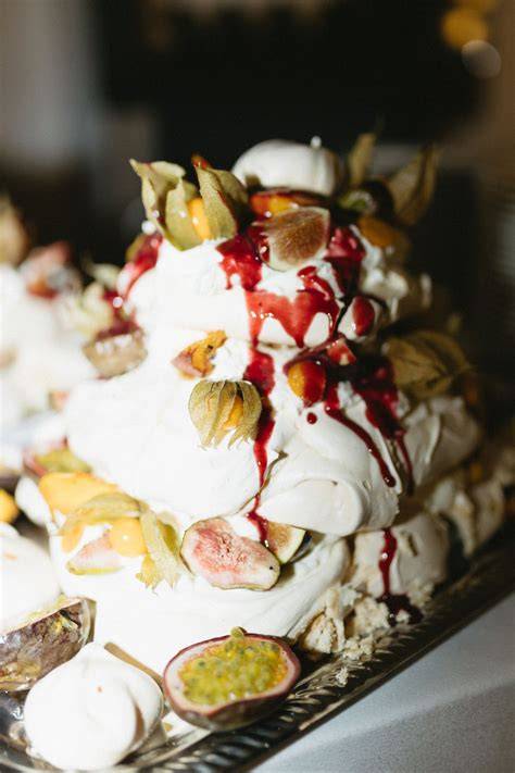Pavlova als Hochzeitstorte
