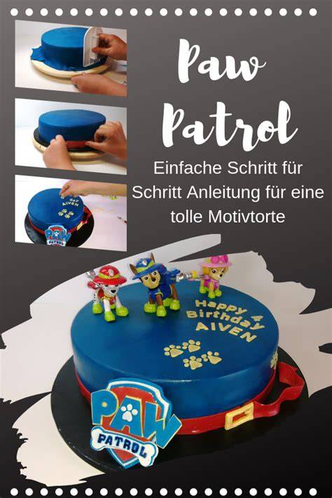 Paw Patrol Motivtorte Beispiel
