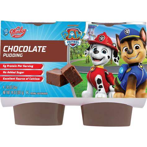 Paw Patrol Pudding Packung und Zutaten