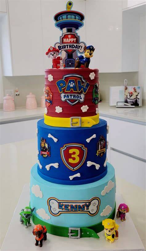 Paw Patrol Tortenfüllung mit Ganache und Frucht