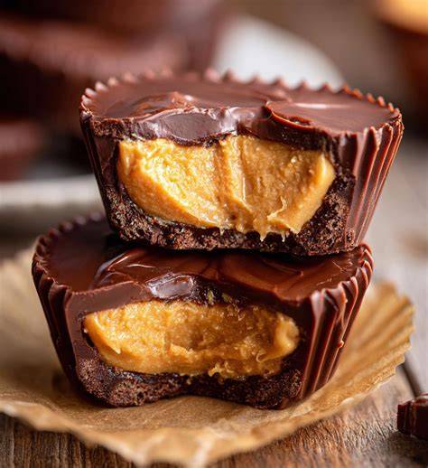 Peanut Butter Cups - gefüllte Schokoladenpralinen