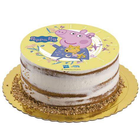 Peppa Wutz essbarer Aufleger auf Geburtstagstorte