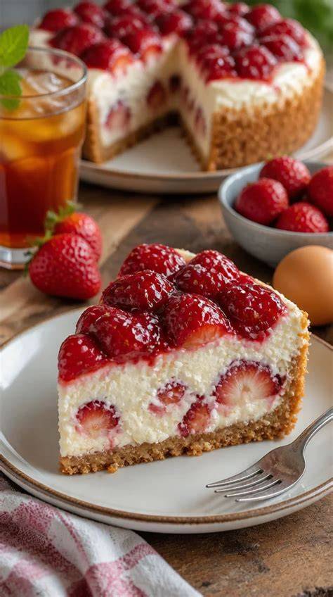 Perfekt serviert: Erdbeer-Mascarpone-Torte auf dem Sommer-Tisch