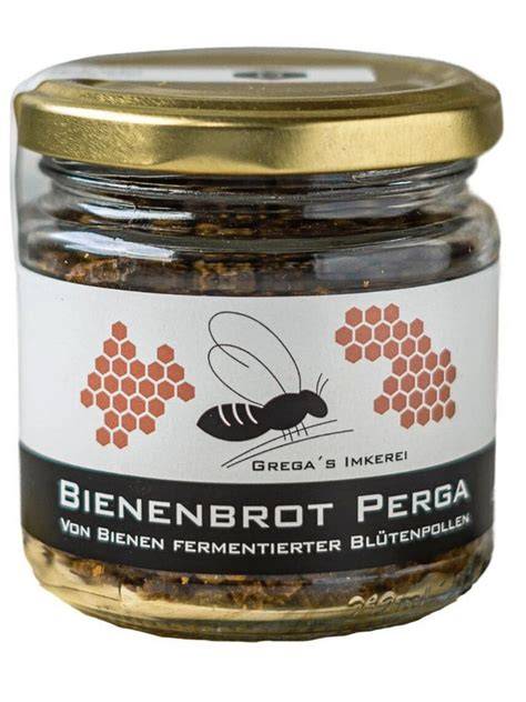 Perga Bienenbrot im Glas und Löffel