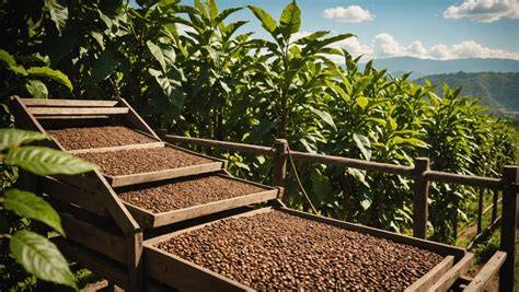 Perkolator-Batterie und Trocknungsanlagen in der Instantkaffee-Produktion