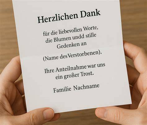 Persönlich gestaltete Dankeskarte zu einer Torte
