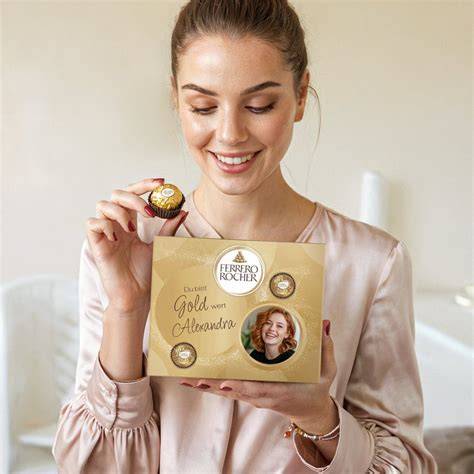 Personalisierte Ferrero Schokoladenprodukte und Verpackungen