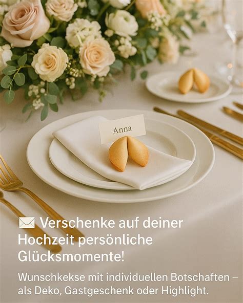 Personalisierte Herzkekse als Tischkarten
