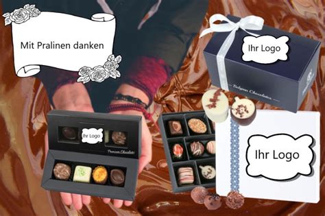 Personalisierte Pralinen und Werbegeschenke aus Schokolade