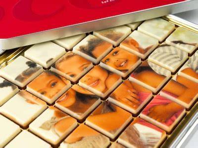 Personalisierte Schokoladen-Ostereier mit Foto