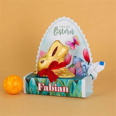 Personalisierter GOLDHASE in Geschenkbox