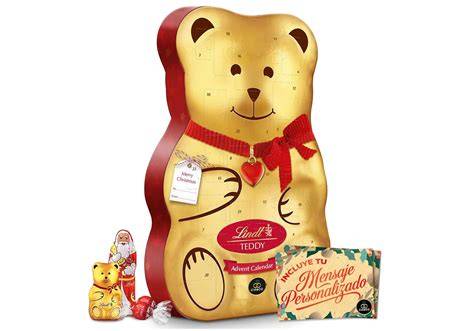 Personalisierter Lindt Teddy auf Schreibtisch