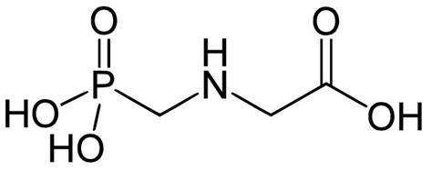 Pestizid Glyphosat Strukturformel