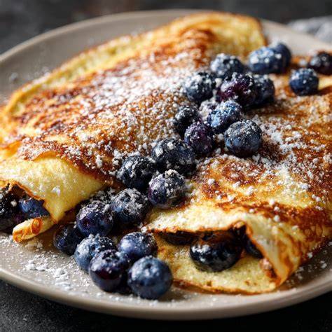 Pfannkuchen mit verschiedenen Toppings