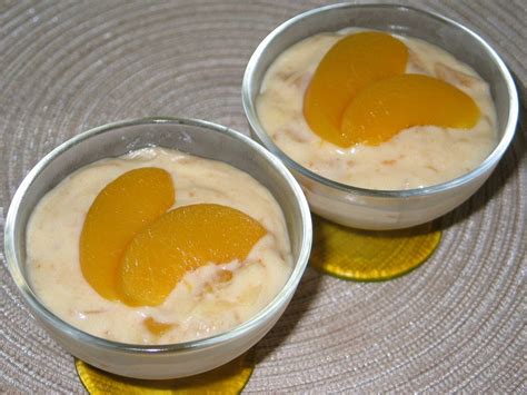 Pfirsich-Puddingcreme mit Quark