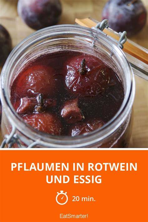 Pflaumen im Rotwein: Serviervorschläge und Geschenkideen