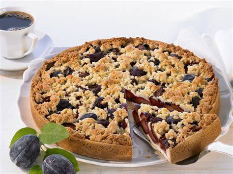 Pflaumenmus Kuchen mit Streuseln