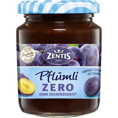 Pflaumenmus ohne Zuckerzusatz Pflümli ZERO