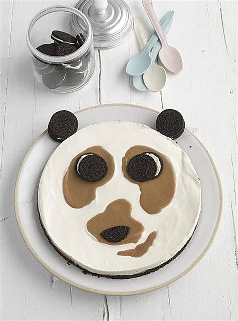 Philadelphia Panda Torte - dekorativ angerichtet