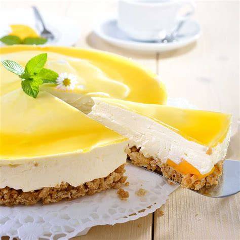 Philadelphia-Torte mit Mango-Spiegel